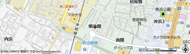 徳島県徳島市沖浜町明治開周辺の地図