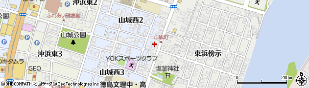 徳島県徳島市山城町西浜傍示157周辺の地図