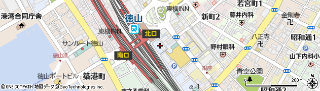 山口銀行徳山駅前支店周辺の地図