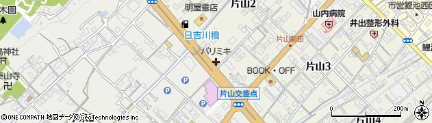 三城メガネ片山バイパス店周辺の地図