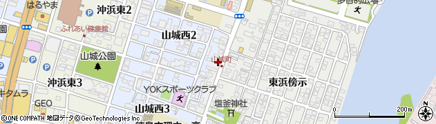 徳島県徳島市山城町西浜傍示158周辺の地図