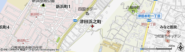 徳島県徳島市津田浜之町周辺の地図