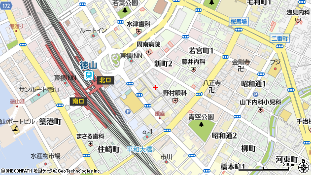 〒745-0031 山口県周南市銀南街の地図