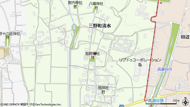 〒771-2301 徳島県三好市三野町清水の地図