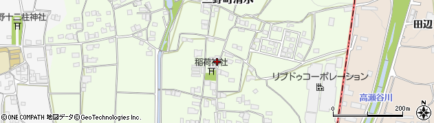 徳島県三好市三野町清水周辺の地図