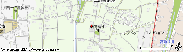 徳島県三好市三野町清水903周辺の地図