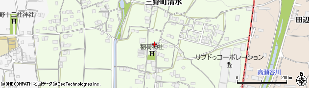 徳島県三好市三野町清水917周辺の地図