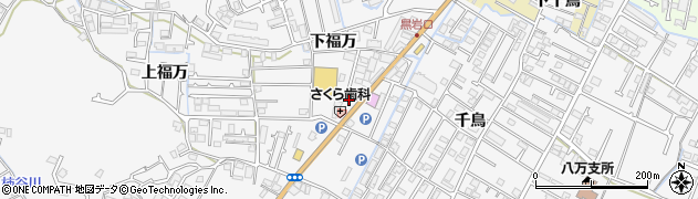 徳島県徳島市八万町（下福万）周辺の地図