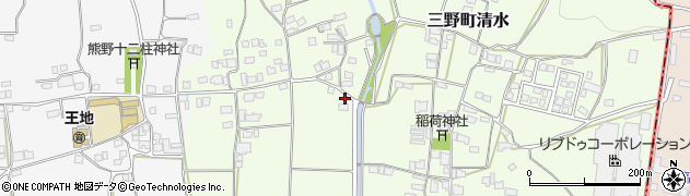 徳島県三好市三野町清水883周辺の地図