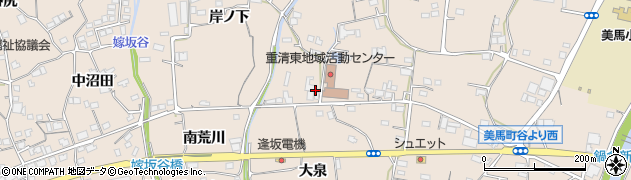 徳島県美馬市美馬町（大泉）周辺の地図