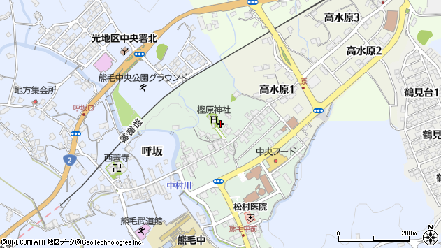 〒745-0661 山口県周南市呼坂本町の地図