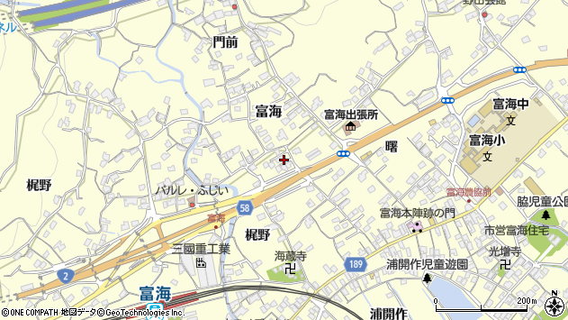〒747-1111 山口県防府市富海の地図