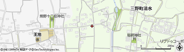 徳島県三好市三野町清水1194周辺の地図