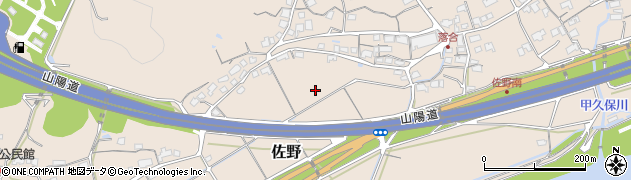 山口県防府市佐野周辺の地図