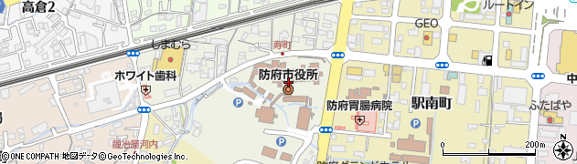 防府市役所　総務部・行政管理課課長周辺の地図