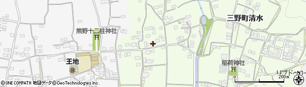徳島県三好市三野町清水1168周辺の地図