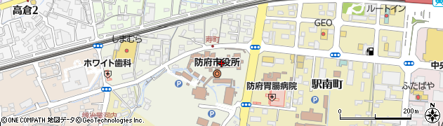 山口県防府市周辺の地図