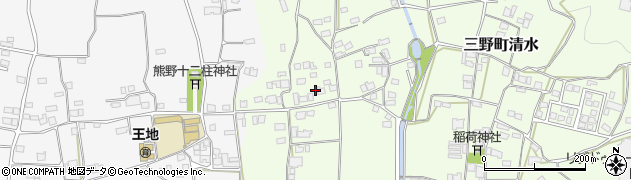 徳島県三好市三野町清水1171周辺の地図