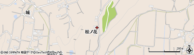 徳島県美馬市美馬町松ノ花周辺の地図