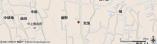 徳島県美馬市美馬町（突落）周辺の地図