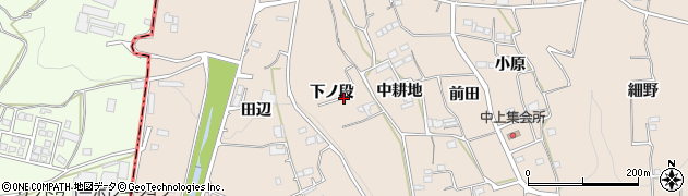 徳島県美馬市美馬町下ノ段周辺の地図