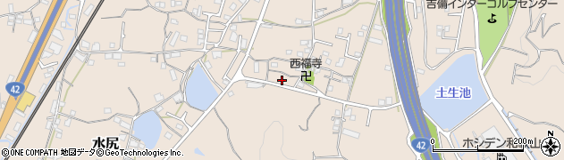 和歌山県有田川町（有田郡）水尻周辺の地図