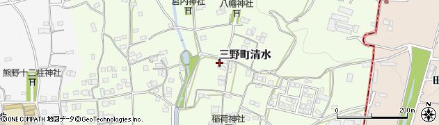 徳島県三好市三野町清水1098周辺の地図
