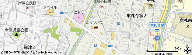 キャンパス防府店周辺の地図