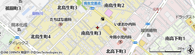 愛媛県今治市南鳥生町周辺の地図
