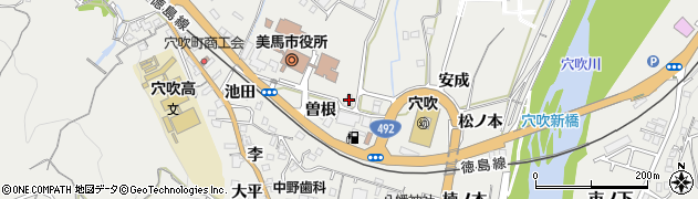 徳島県美馬市穴吹町穴吹安成44周辺の地図