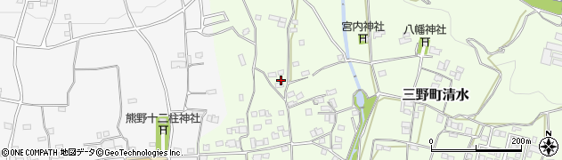 徳島県三好市三野町清水1237周辺の地図