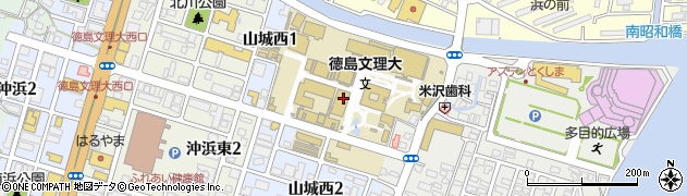 徳島文理大学徳島キャンパス　総務部周辺の地図