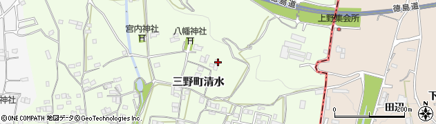 徳島県三好市三野町清水1067周辺の地図