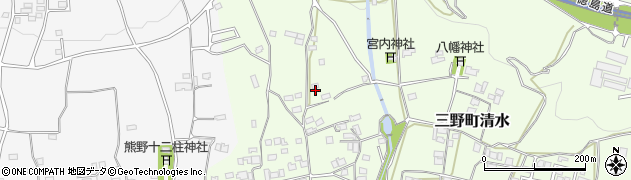 徳島県三好市三野町清水1231周辺の地図
