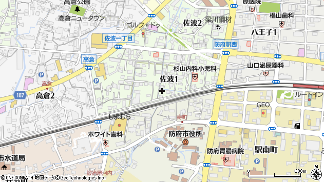 〒747-0044 山口県防府市佐波の地図