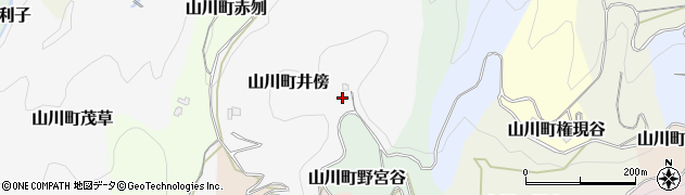 徳島県吉野川市山川町井傍周辺の地図