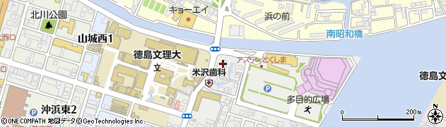徳島県徳島市山城町（西浜傍示）周辺の地図