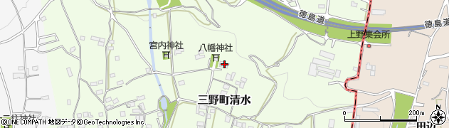 徳島県三好市三野町清水1075周辺の地図