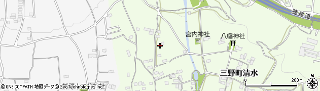 徳島県三好市三野町清水1225周辺の地図