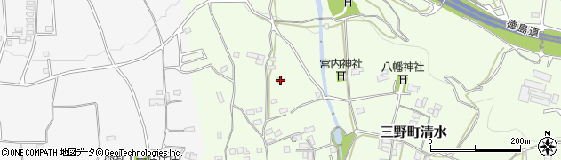 徳島県三好市三野町清水1124周辺の地図