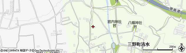 徳島県三好市三野町清水1224周辺の地図