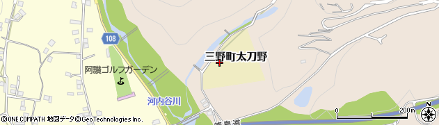 徳島県三好市三野町太刀野4238周辺の地図