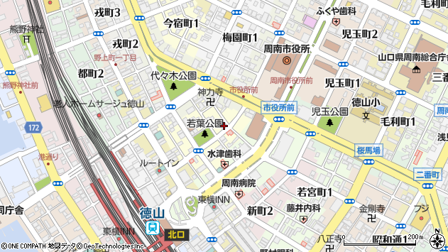 〒745-0037 山口県周南市栄町の地図