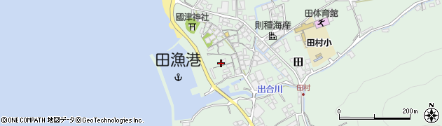 湯浅湾漁協田村支所周辺の地図