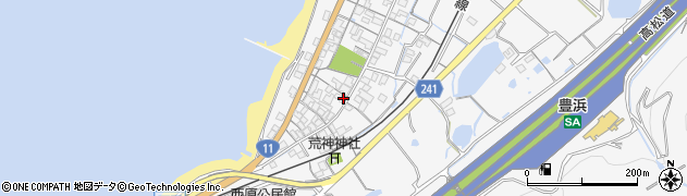 香川県観音寺市豊浜町箕浦1565周辺の地図