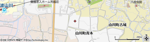 徳島県吉野川市山川町青木周辺の地図
