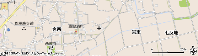 徳島県美馬市美馬町宮南132周辺の地図