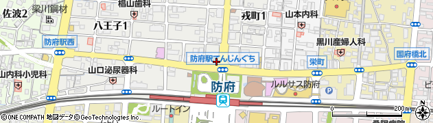 ＬＥＣ防府駅前校周辺の地図
