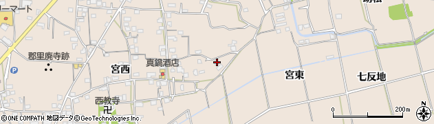 徳島県美馬市美馬町宮南130周辺の地図