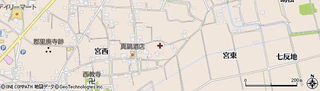 徳島県美馬市美馬町宮南141周辺の地図